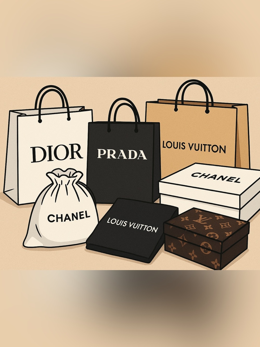 🎡🎡Random Pull of TWO Mix and Match Luxury Box, Dust Bag or Shopping Bag